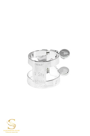 BONADE LIGATURE INVERTED SILVER PLATE ALTO SAXOPHONE