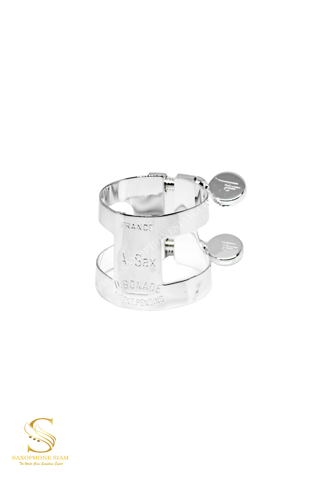 BONADE LIGATURE INVERTED SILVER PLATE ALTO SAXOPHONE