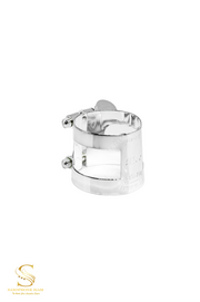 BONADE LIGATURE INVERTED SILVER PLATE ALTO SAXOPHONE