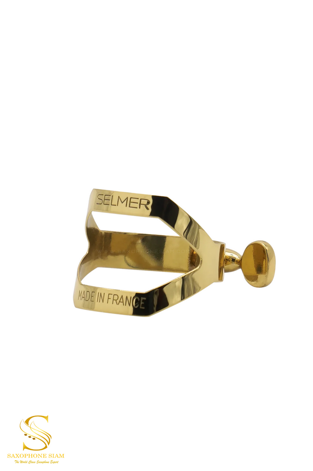 Henri SELMER Paris LIGATURE FOR TENOR SAXOPHONE Gold Lacquered