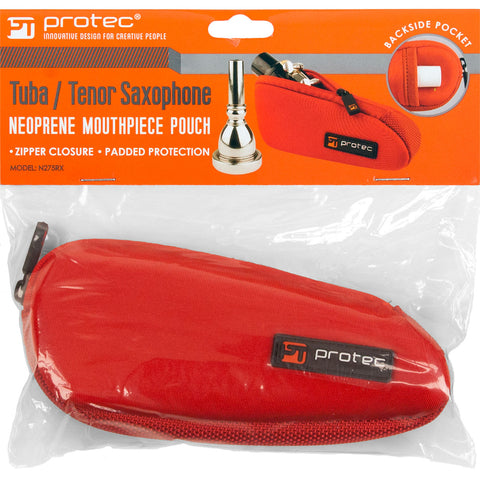 Protec Tenor Saxophone Mouthpiece Pouch - Neoprene, Single (Red) N275RX