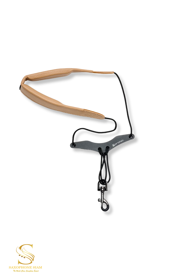 Protec Neck Strap Less Stress Leatherette, Comfort Bar & Metal Snap, Size 22" Regular (Cocoa) VC310MCC