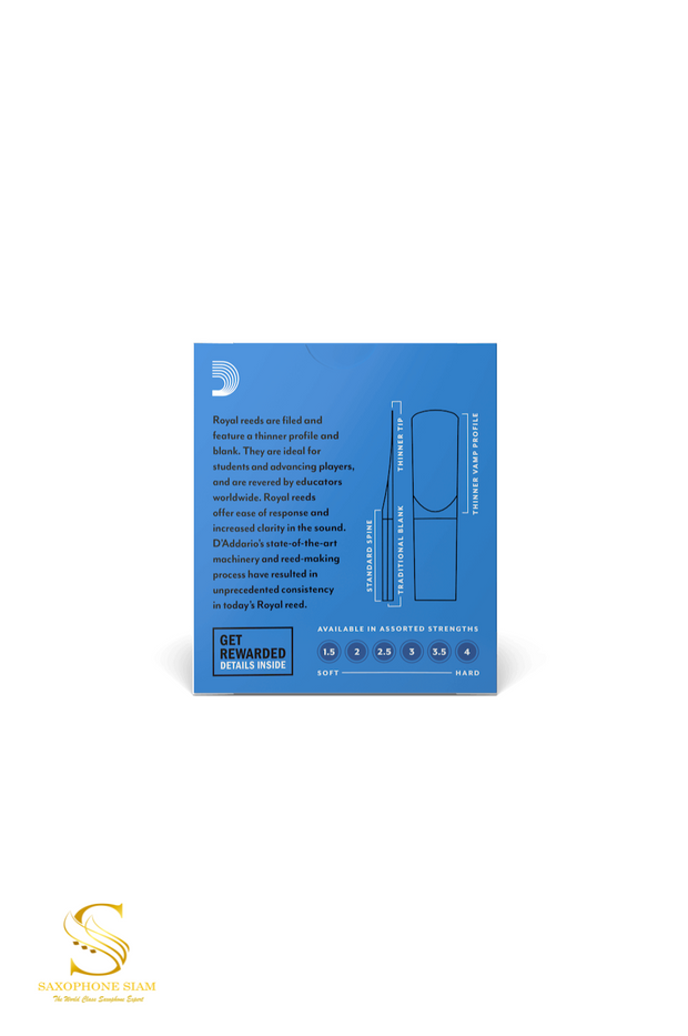 ROYAL BY D'ADDARIO SOPRANO SAXOPHONE REEDS (10 Pch)