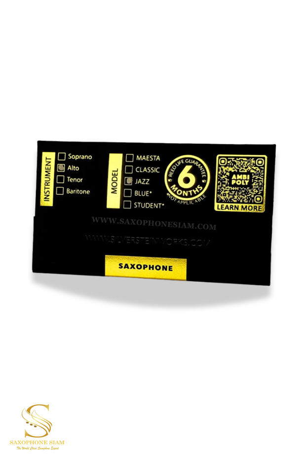 Silverstein Ambipoly Alto Saxophone Jazz Premium Synthetic Reed