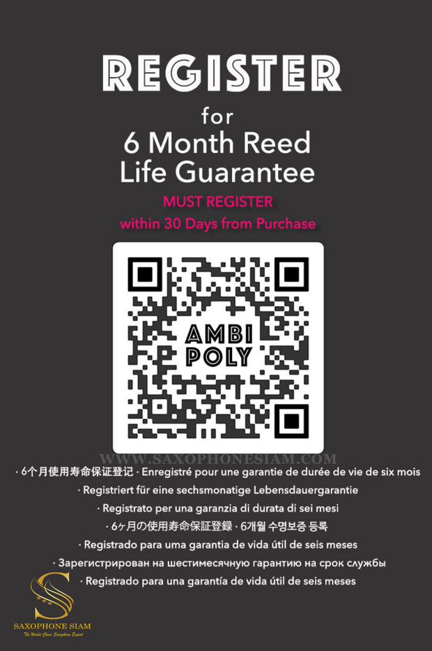 Silverstein Ambipoly Tenor Saxophone Jazz Premium Synthetic Reed