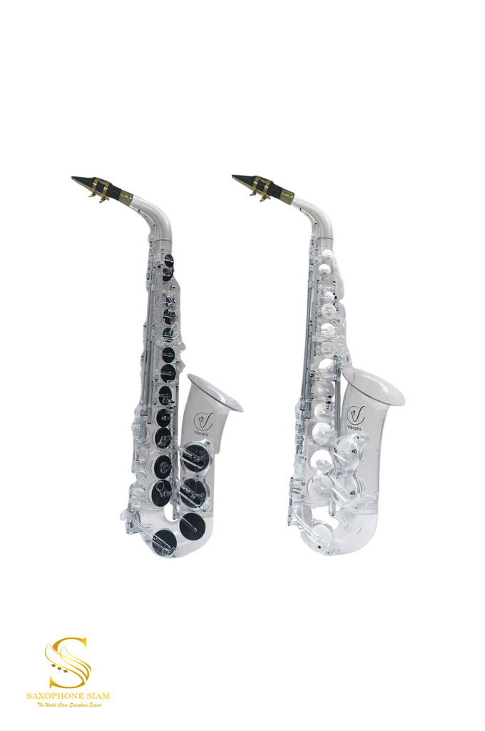 希少 vibrato A1S アルトサックス ポリカーボネート製 VIBRATO SAX A1S Ⅲ バイブラートサックス レインボーパッド