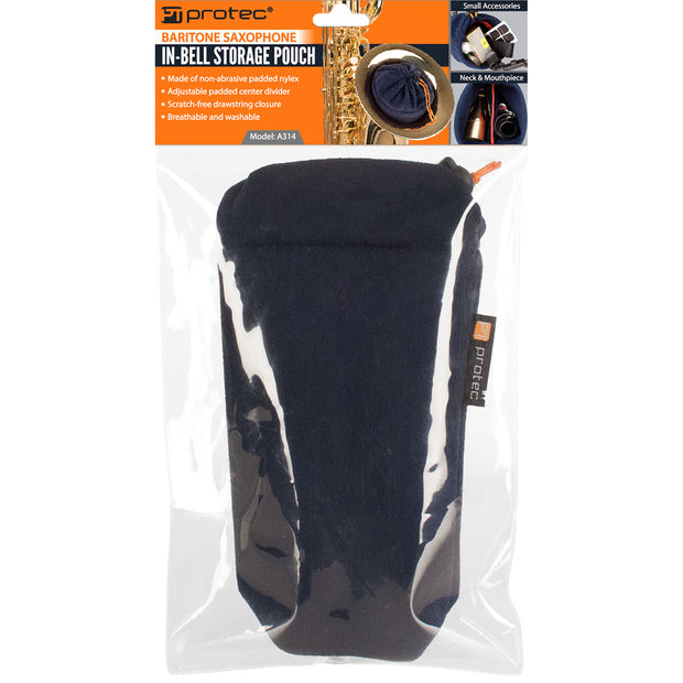 Protec Baritone Saxophone In-Bell Neck & Mouthpiece Storage Pouch A314