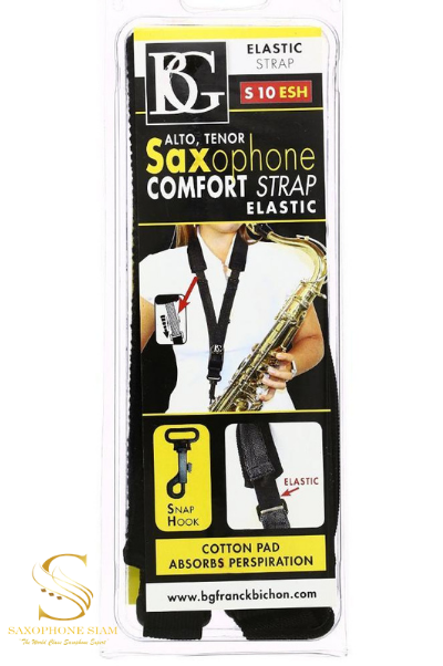 BG Alto-Tenor Saxophone Strap-Large Elastic S10ESH (Neck Strap)