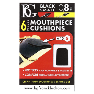 BG France A10S Small 0.8mm Mouthpiece Cushion (Black)