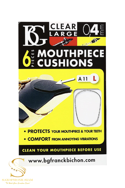 BG Mouthpiece Cushions A11L (Thin Clear-Large) - 0.4mm
