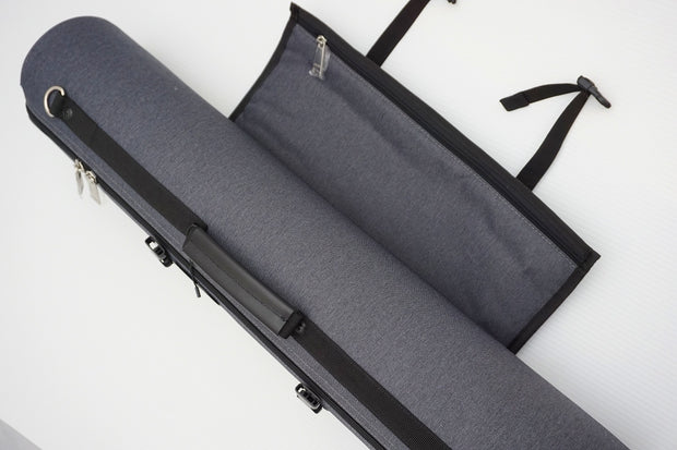 BROPRO Cylindrical Soprano case silver- Orchestra Style - P702TSX