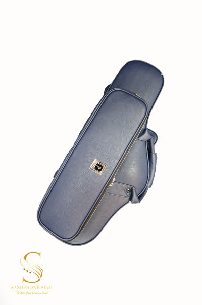 BROPRO Wooden Curved Alto saxophone case  Midnight Blue - Royal Style