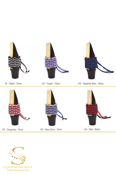 Bambú Hand-woven ligature Navy Blue Bambu Hand Woven Alto Sax Bambú Hand-woven ligature Navy Blue Bambu Hand Woven Alto Sax
