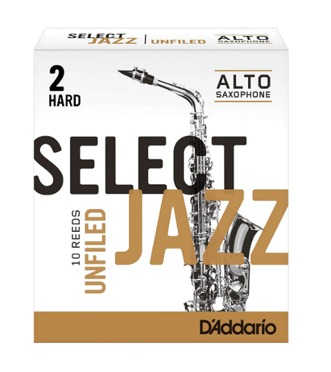 D'Addario Select Jazz Unfiled Alto Saxophone Reed