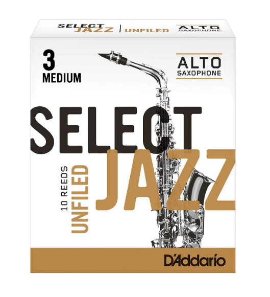 D'Addario Select Jazz Unfiled Alto Saxophone Reed