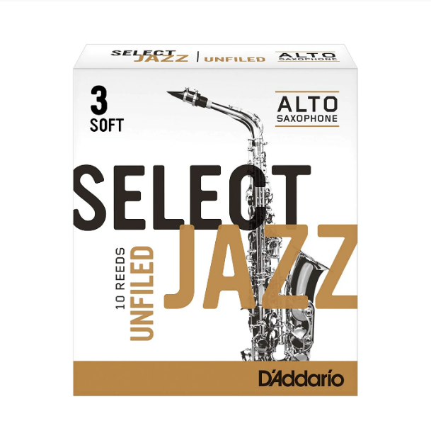 D'Addario Select Jazz Unfiled Alto Saxophone Reed