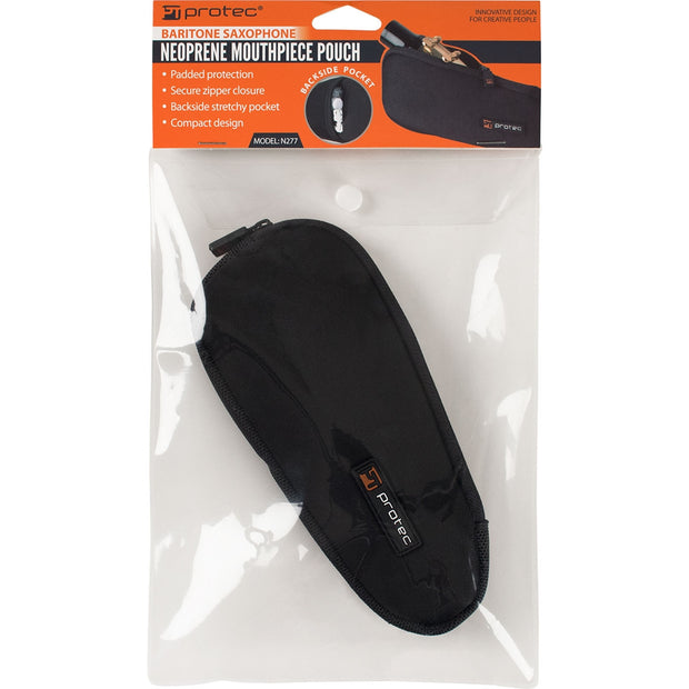 Protec Baritone Saxophone Mouthpiece Pouch - Neoprene (Black) N277