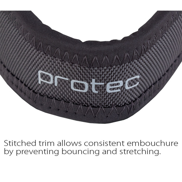 Protec Saxophone Neck Strap - Less Stress Neoprene, Metal Snap Tall (Black) NLS305M