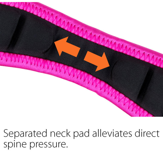 Protec Saxophone Neck Strap - Less Stress Neoprene, Metal Snap Regular (Hot Pink) NLS310MHP