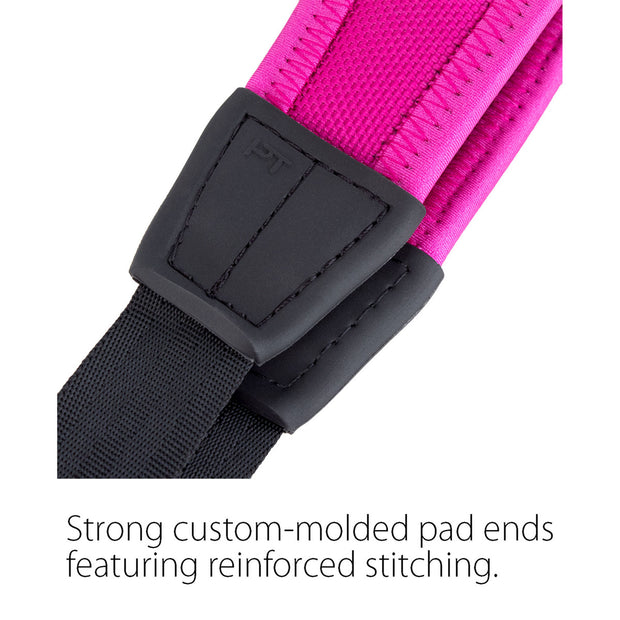 Protec Saxophone Neck Strap - Less Stress Neoprene, Metal Snap Regular (Hot Pink) NLS310MHP