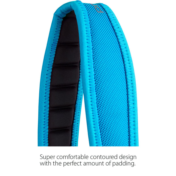 Protec Saxophone Neck Strap - Less Stress Neoprene, Metal Snap Regular (Teal Blue) NLS310MTB