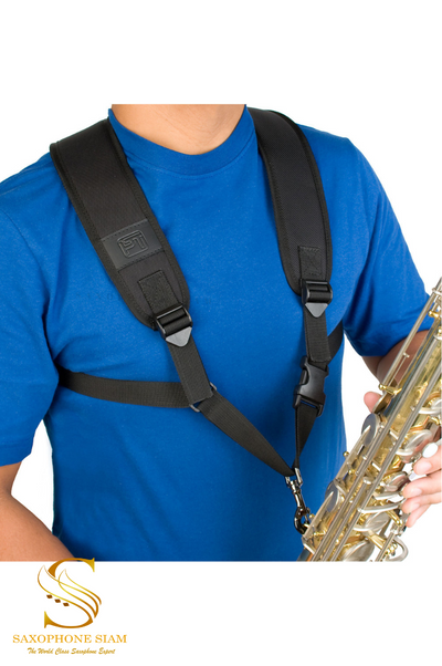 Protec Saxophone Harness - Deluxe Padded, Metal Snap, Size Larger A306M