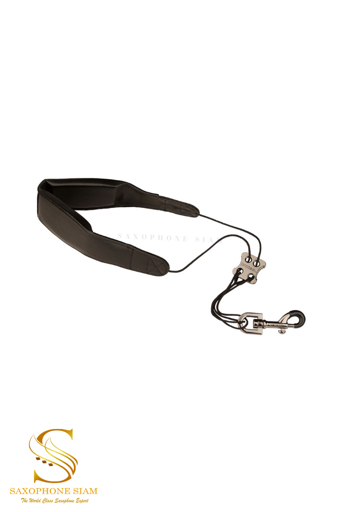 Protec Saxophone Neck Strap - Less Stress Leather, Metal Snap