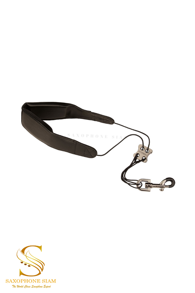 Protec Saxophone Neck Strap - Less Stress Leather, Metal Snap L310M