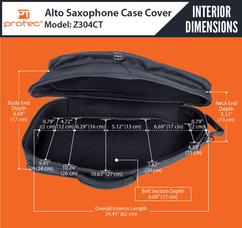 Protec Alto Saxophone ZIP Case Cover Z304CT