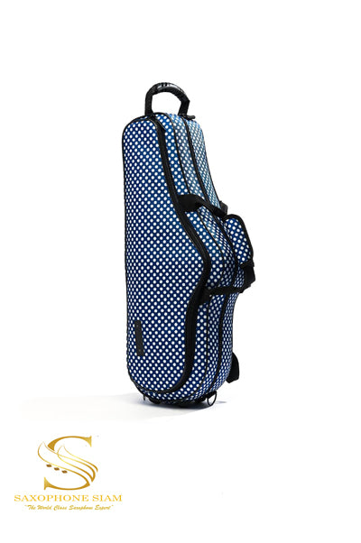 BEAUMONT ALTO SAX CASE - BLUE POLKA DOT